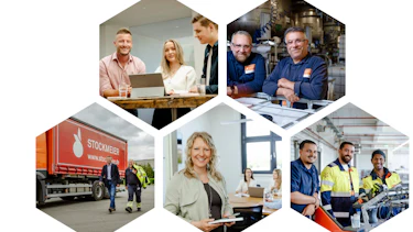 STOCKMEIER employees Collage of image photos