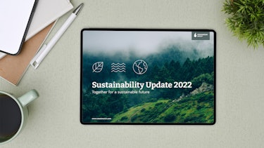 Sustainability Update 2022 Tablet with Sustainability Update 2022
