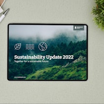 Sustainability Update 2022 Tablet with Sustainability Update 2022