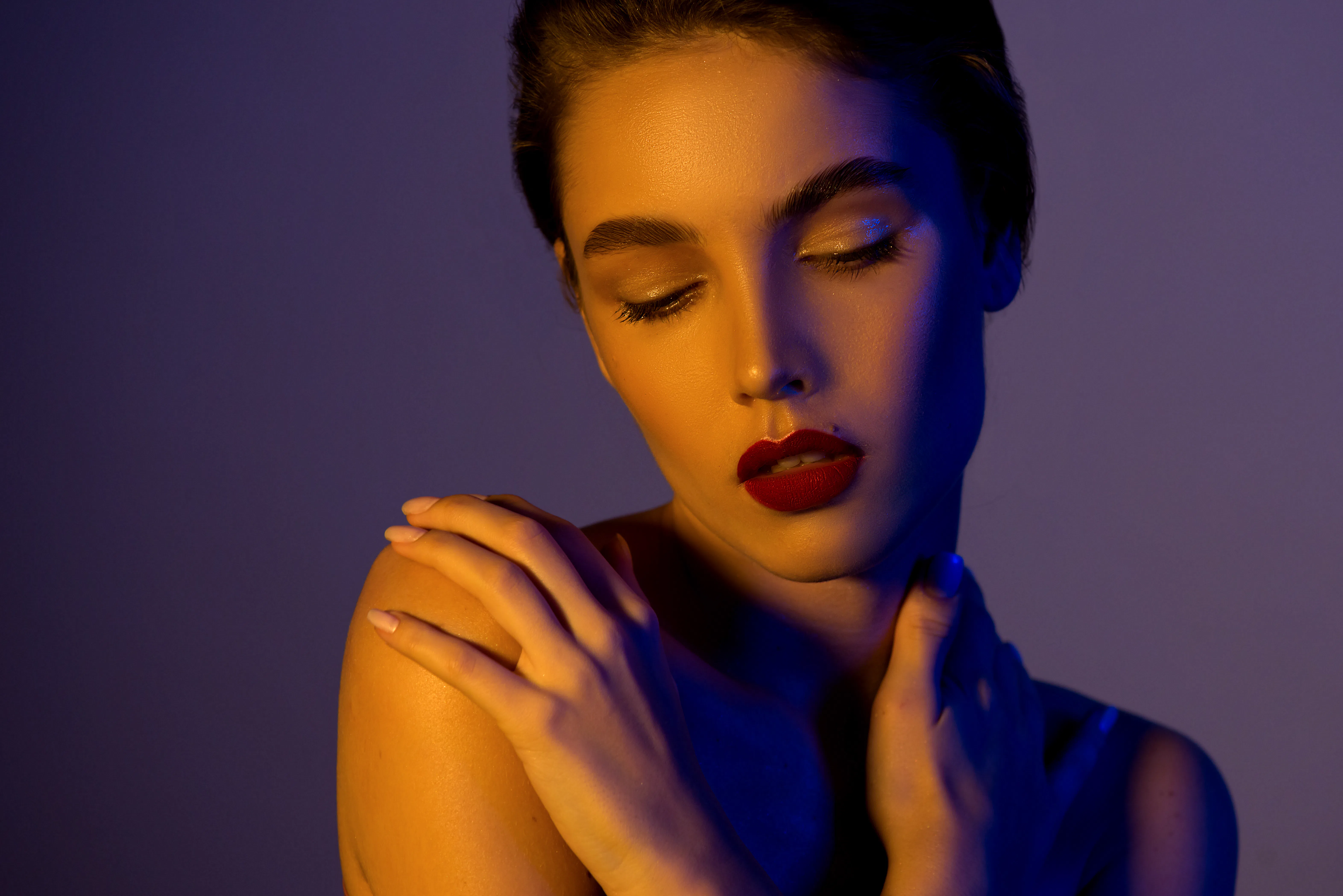Beautiful young woman with clean and perfect skin Beautiful young woman with clean and perfect skin