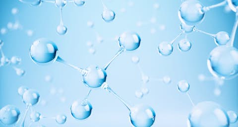 Light blue molecules Light blue molecules