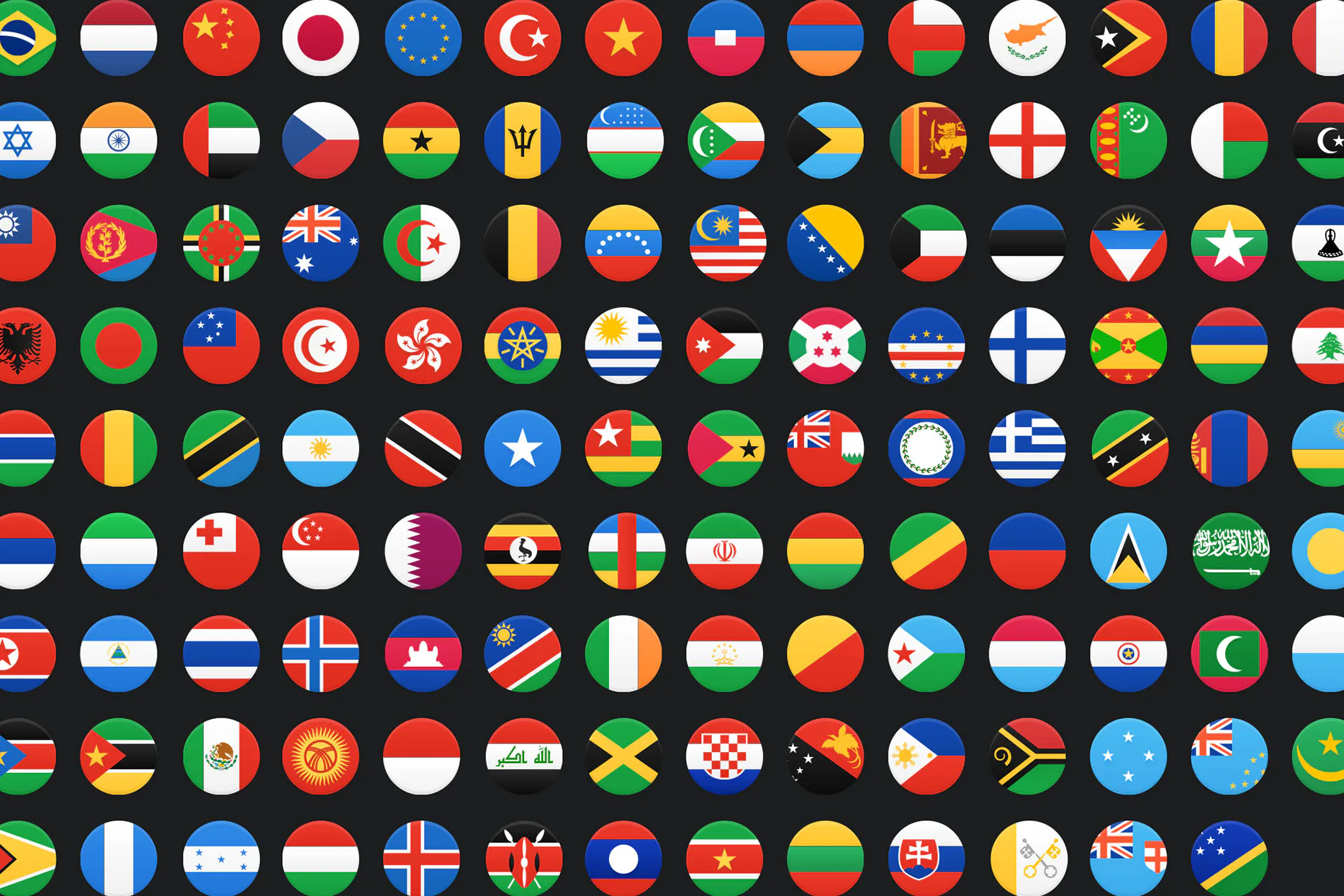 Flags from different countries