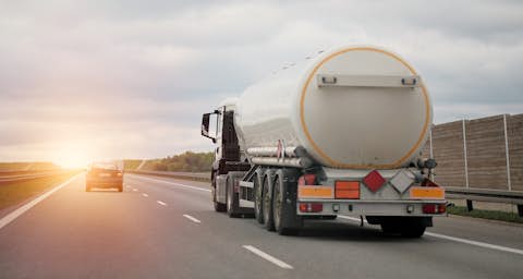 Tanktruck Tank truck on a motorway