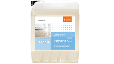 LeraFloor® PolyStrip Forte 12x1l handle bottle made of 100% recyclate, 10 liter canister LeraFloor® PolyStrip Forte 12x1l handle bottle made of 100% recyclate, 10 liter canister
