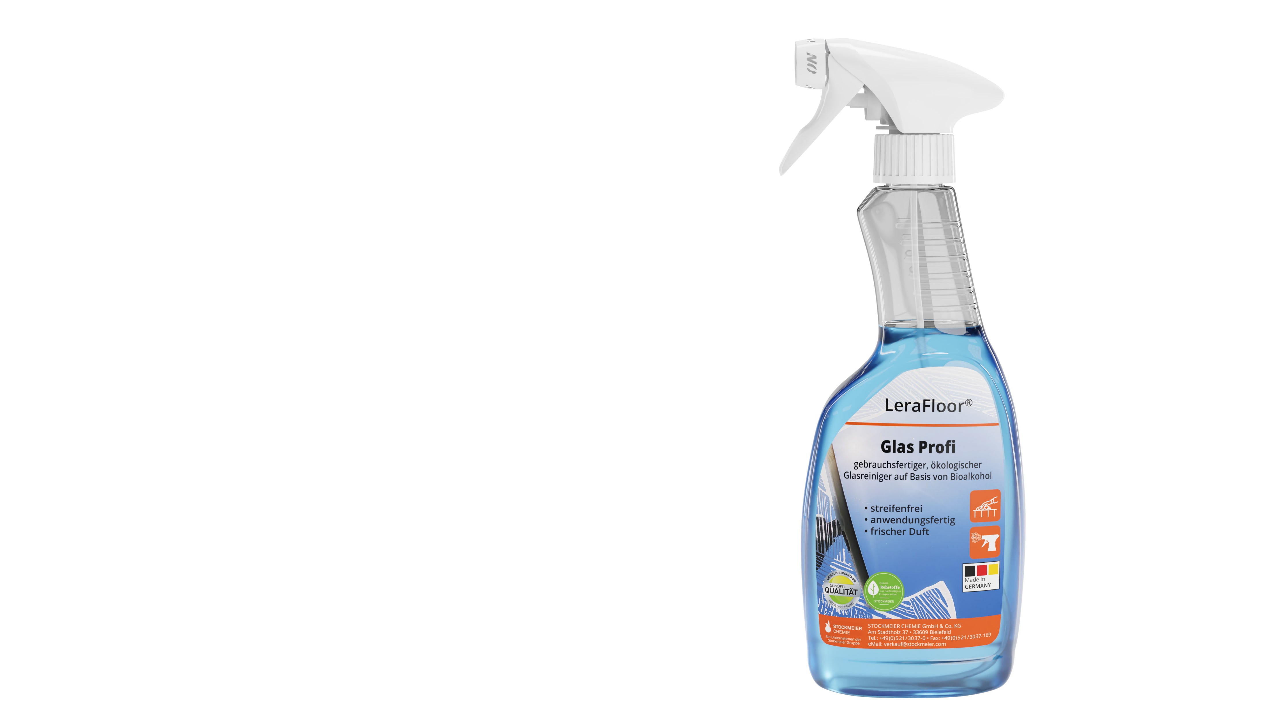 LeraFloor® Glas Profi 12x0,5l spray bottle LeraFloor® Glas Profi 12x0,5l spray bottle