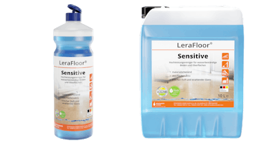 LeraFloor® Sensitive 12x1l handle tip made of 100% recyclate, 10 litre canister LeraFloor® Sensitive 12x1l handle tip made of 100% recyclate, 10 litre canister