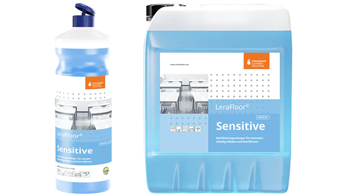 LeraFloor® Sensitive 12x1l handle tip made of 100% recyclate, 10 litre canister LeraFloor® Sensitive 12x1l handle tip made of 100% recyclate, 10 litre canister