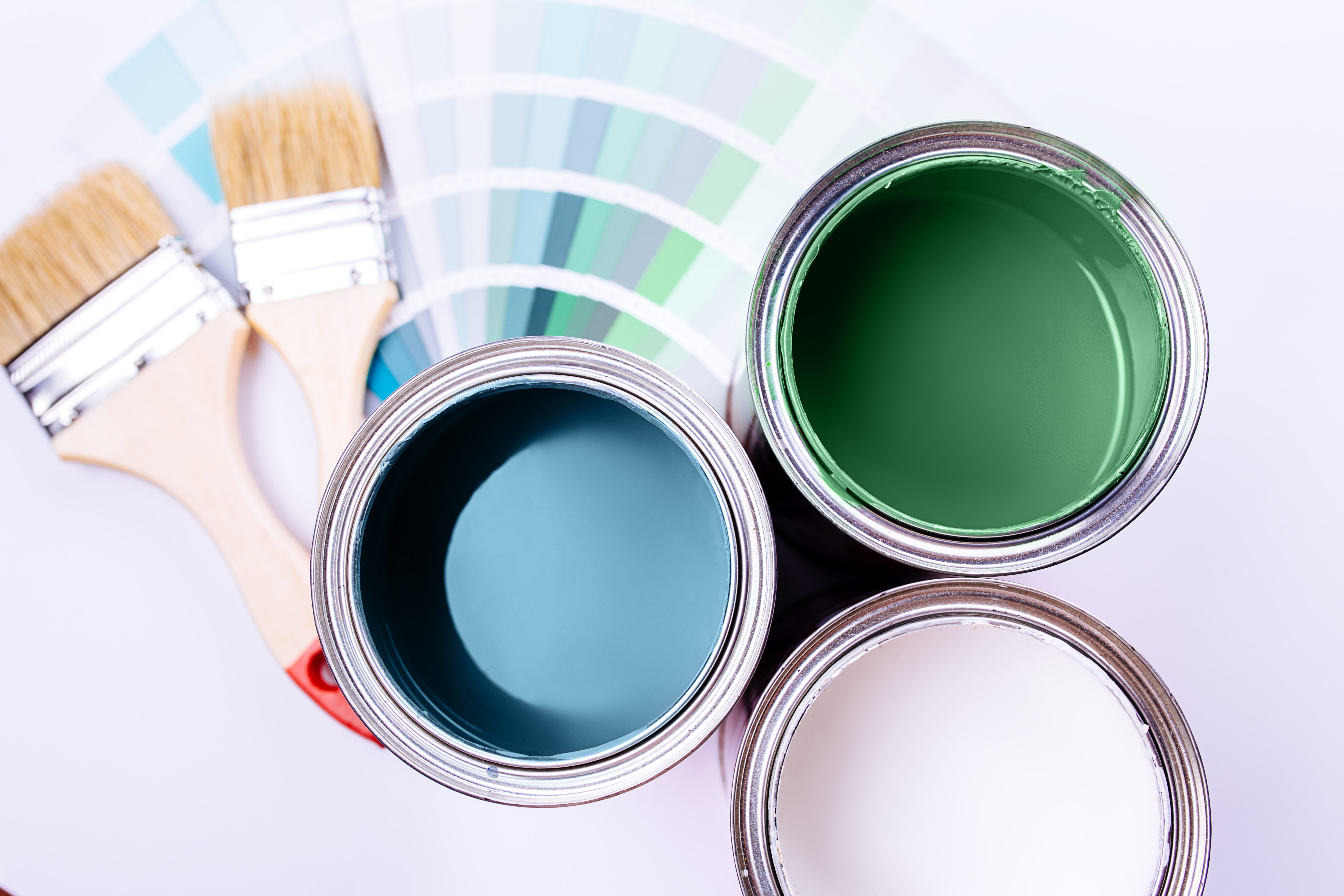 Paint Cans Paint cans with brushes