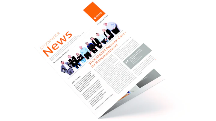 Personal Care Newsletter mockup