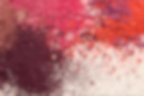 Colour Colorful powder blusher isolated on a White background