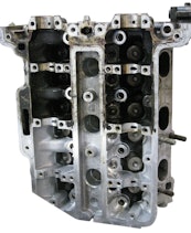 Partially cleaned component Partially cleaned component