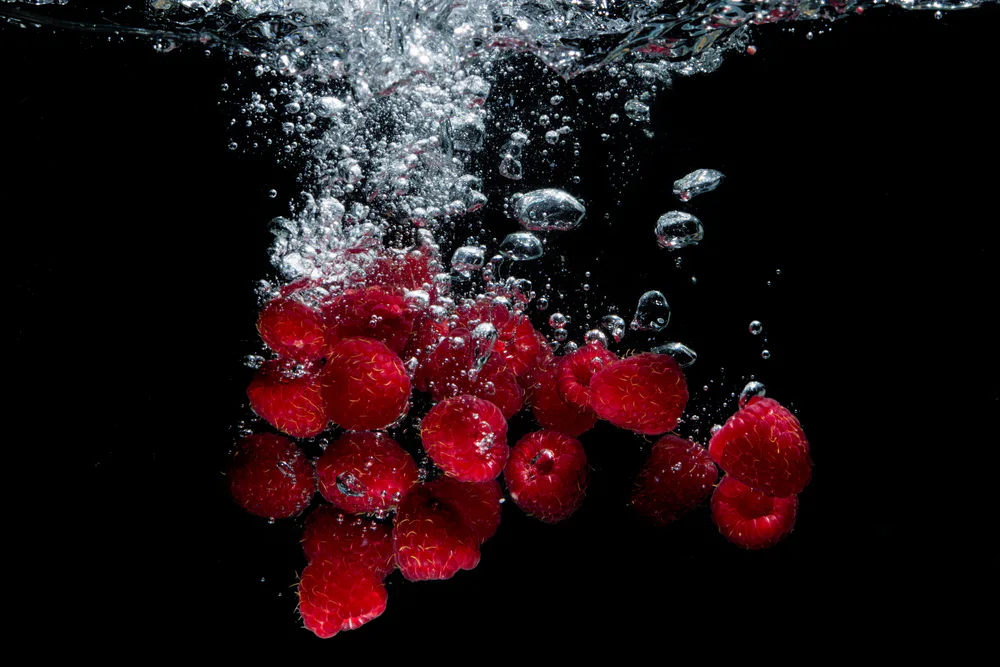 Raspberries in Water