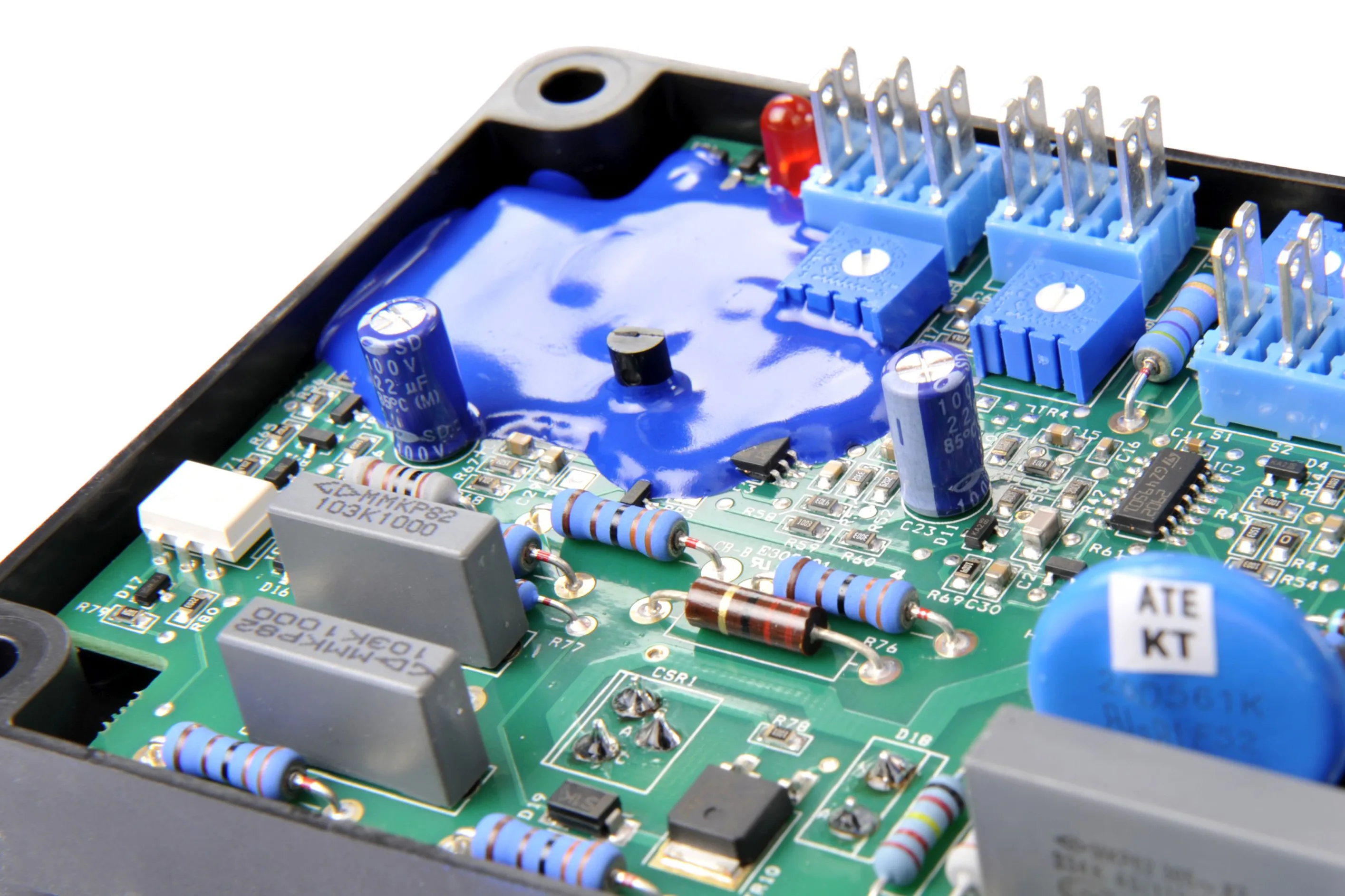Polyurethane potting compounds for an LED driver Blue polyurethane potting compounds for an LED driver
