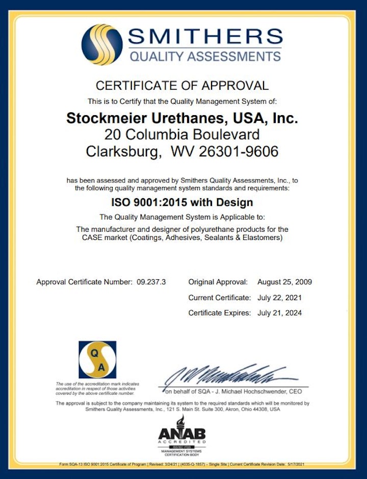 Certificate ISO 9001