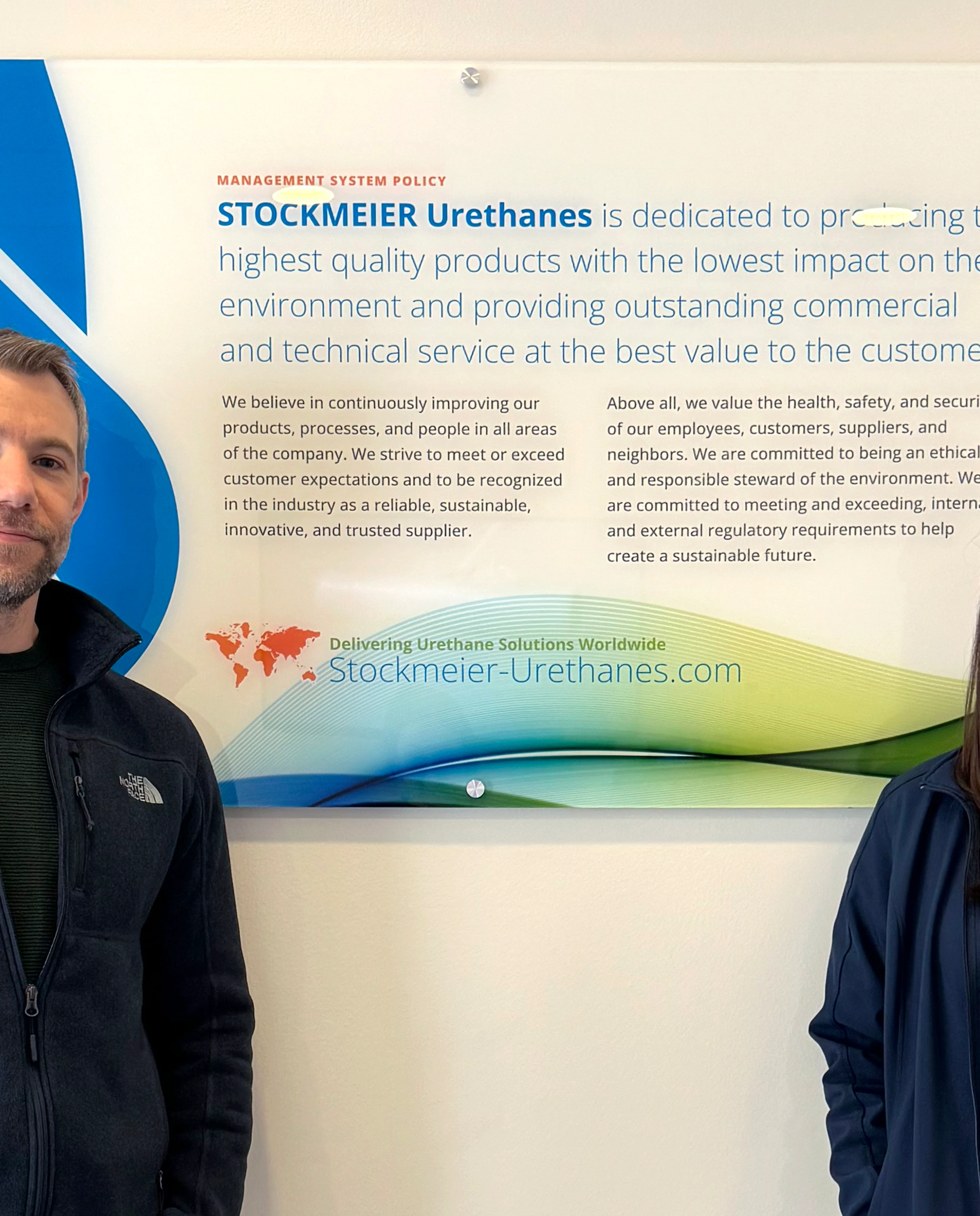 Lorenzo Garcia & Vanessa Thorn Lorenzo Garcia, EHS Manager & Vanessa Thorn, Strategic Initiatives Manager - STOCKMEIER Urethanes USA